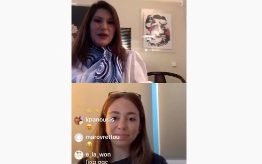 Η 16χρονη Κοραλία Χατζηγιαννάκη μίλησε Live στο Instagram στην Ειρήνη Νικολοπούλου για το Greek Mask Project: Το κορίτσι – Good News εν μέσω κορωνοϊού (φωτό – βίντεο)