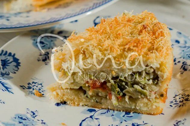 Ντίνα Νικολάου: Κανταϊφόπιτα με λαχανικά και γραβιέρα Κρήτης