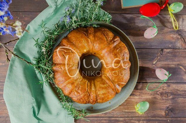 Ντίνα Νικολάου: Σεσκουλόπιτα πασχαλινή με αυγά